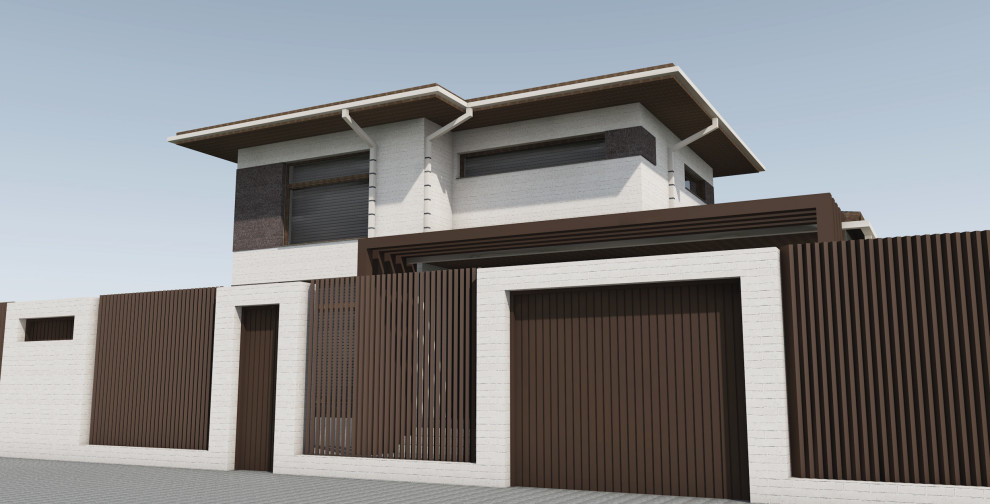 Архитектурный проект дома в коттеджном поселке "Близкий" города Краснодара