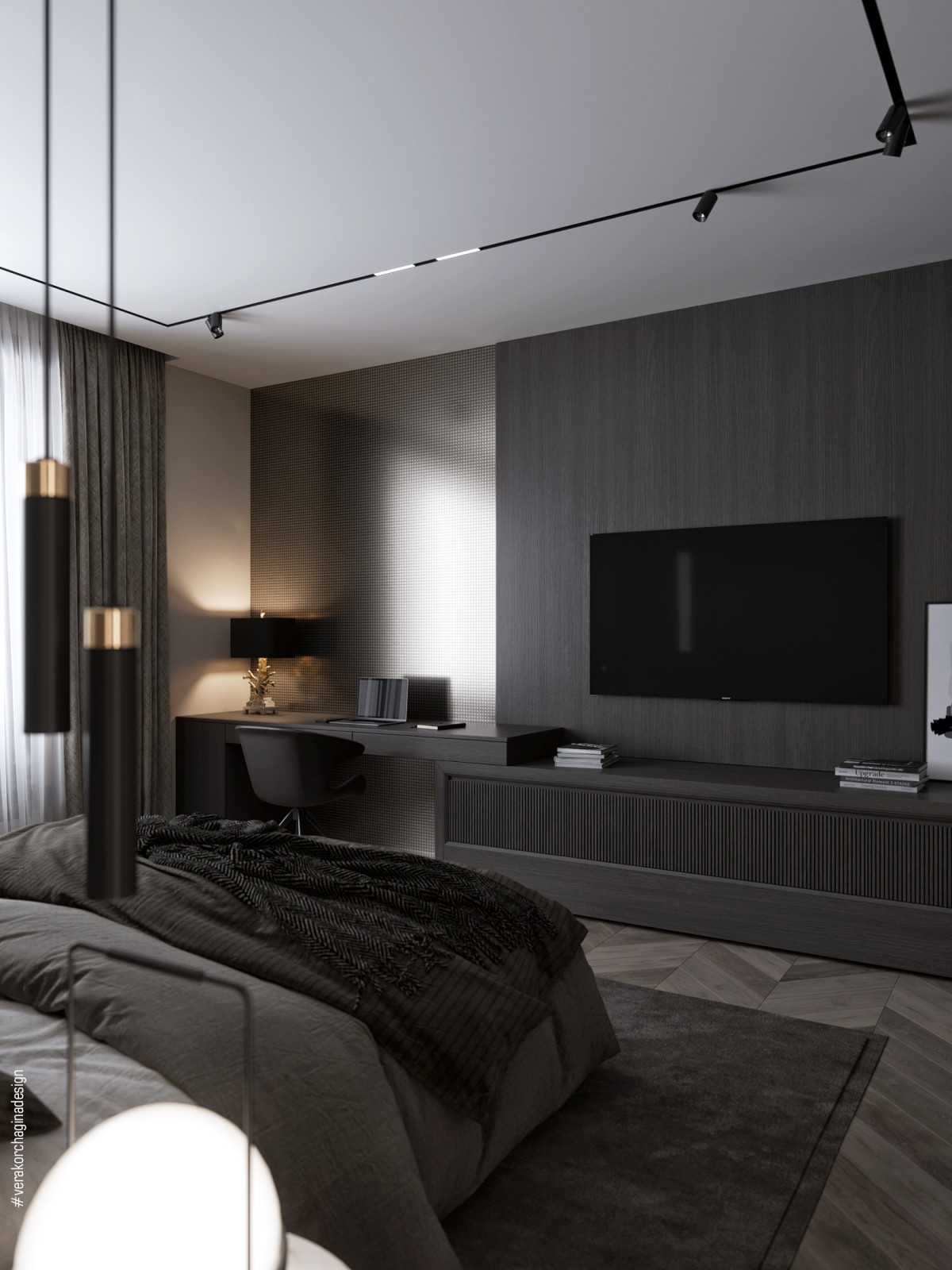 Обложка проекта: Спальня в загородном доме