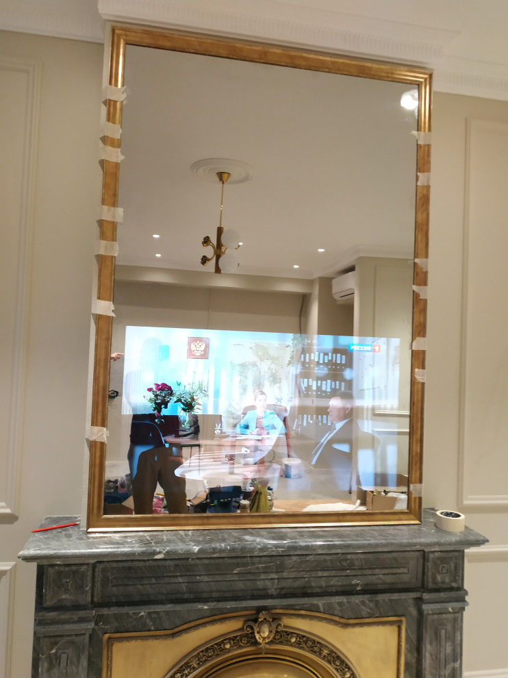 Обложка проекта: Зеркало ТВ в гостиной