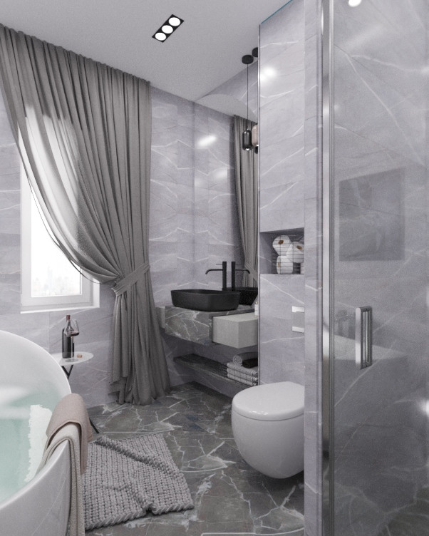 Ванная комната в загородном доме