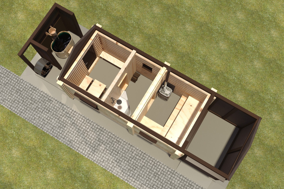 Баня - хозблок