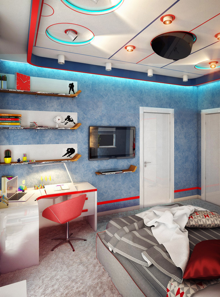 Беверли Хиллз - Лос Анджелес. Дизайн интерьера в современном стиле.