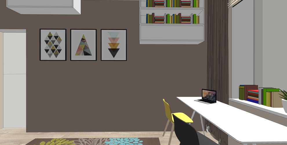 Дизайн цветной детской комнаты