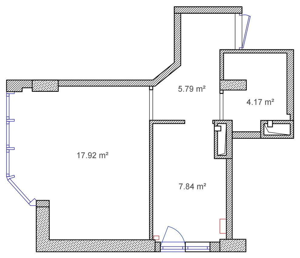 Маленькая квартира в скандинавском стиле 35 м²