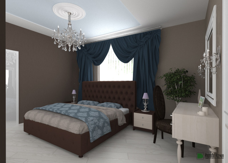 Обложка проекта: Дизайн-проект интерьера спальни