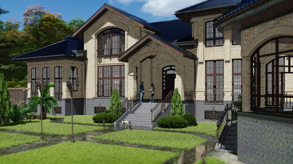 Дом в классическом стиле фасад