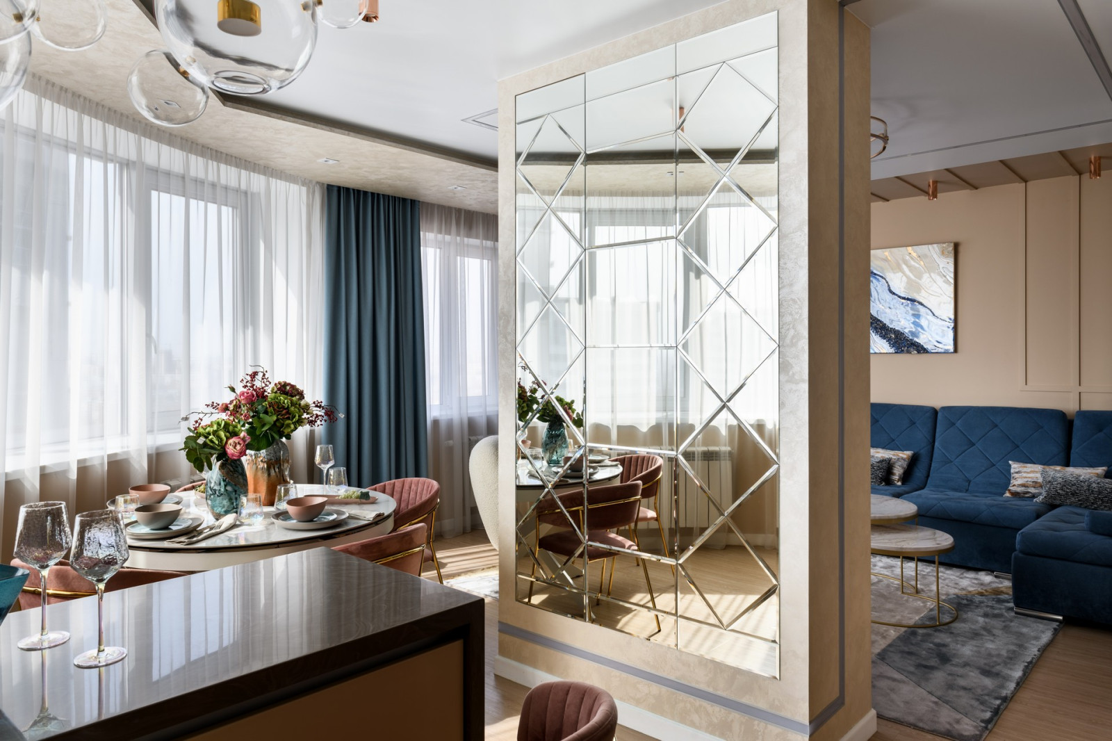 2022г. Фото квартиры 108 м2 в ЖК "Оазис"