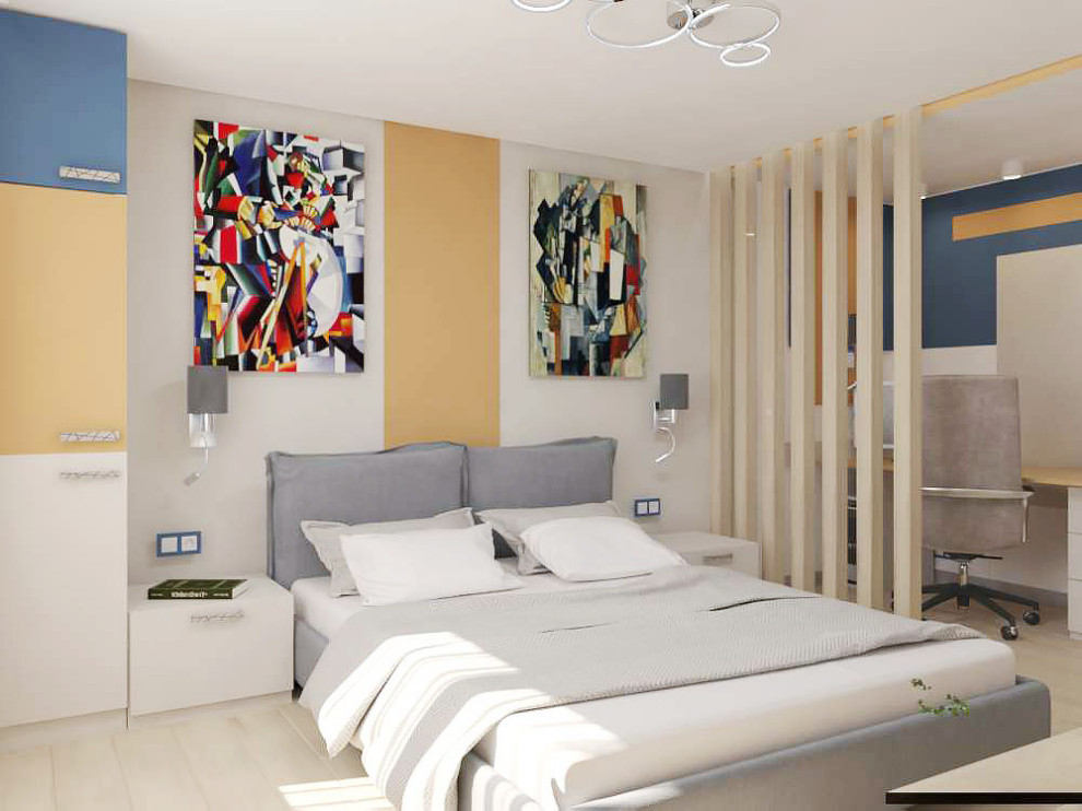 Квартира в г Бор, по мотивам Малевича и Кандинского