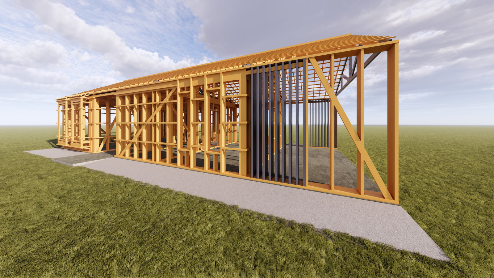 Проект каркасного жилого дома для заказчика из Норвегии