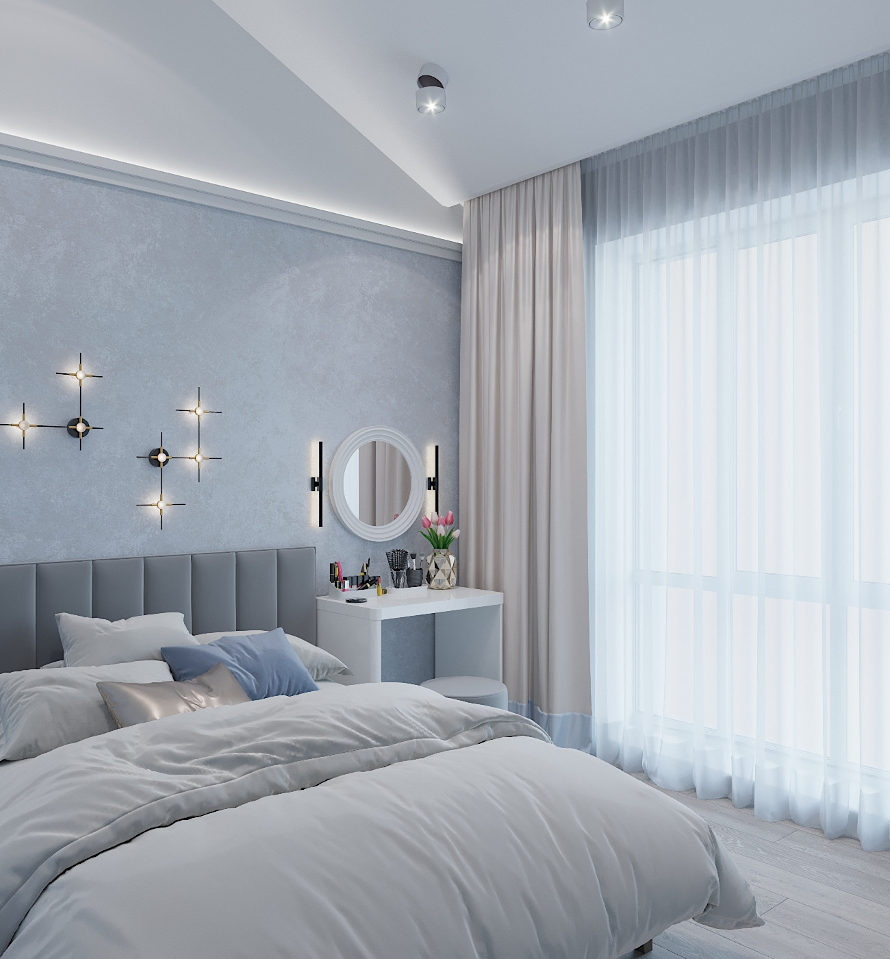 Квартира с  балками