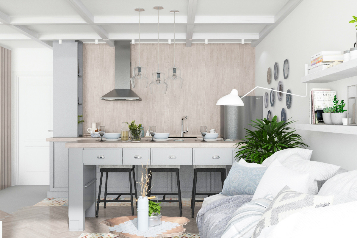 Кантри Квартира 55 м2