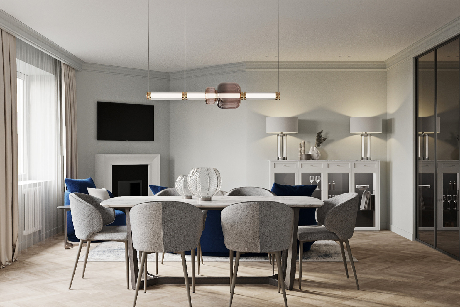 Обложка проекта: ЖК Московская слобода, 88 м2