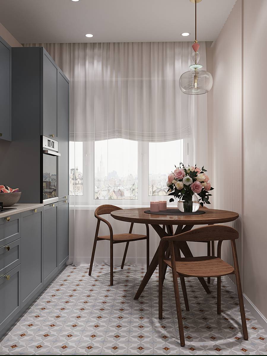 Обложка проекта: Современная кухня с привкусом ретро