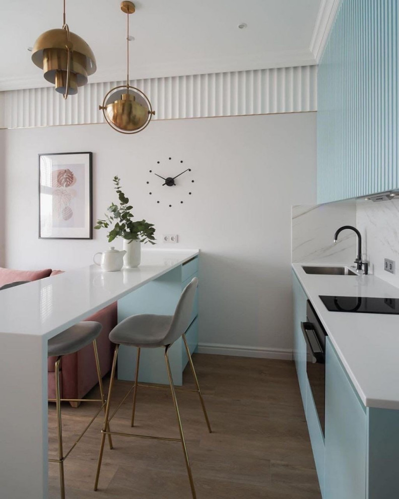 Студия в нежных тонах