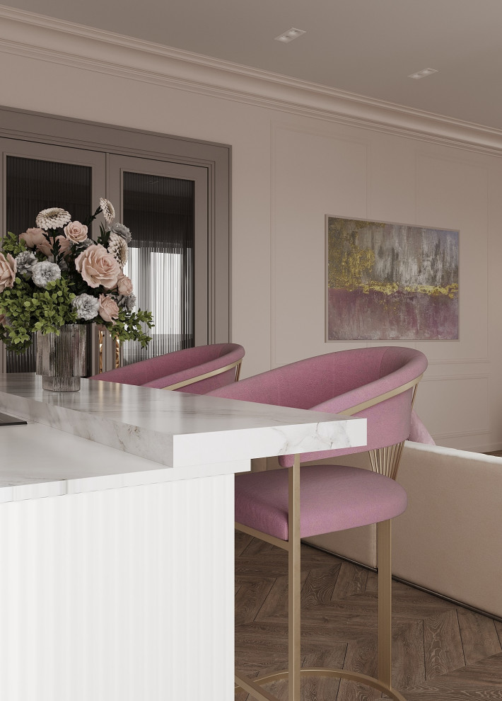 Проект Кухни-гостиной, 31 кв.м  ЖК "Настоящее", Москва