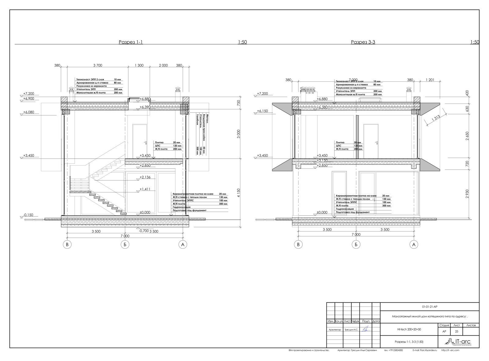 Hi-tech modern house 198+19+54