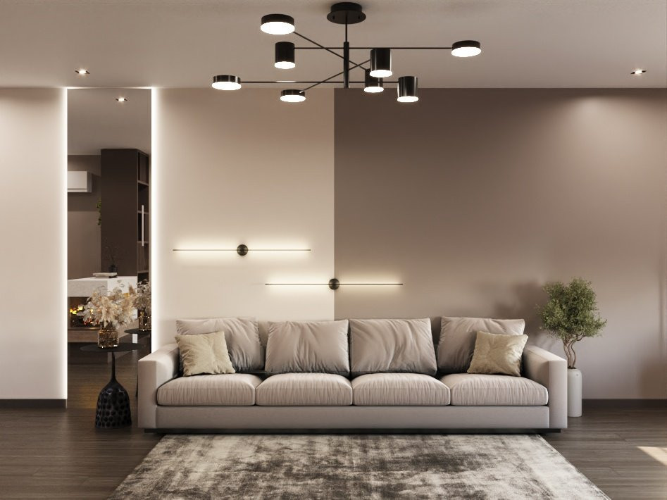 Дизайн кухни-гостиной