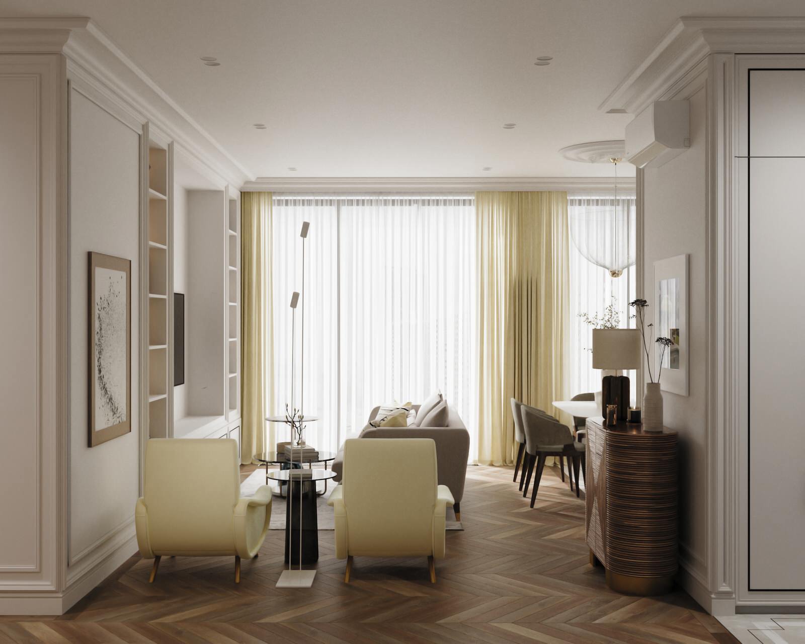 Дизайн-проект интерьера квартиры в ЖК ЗИЛАРТ