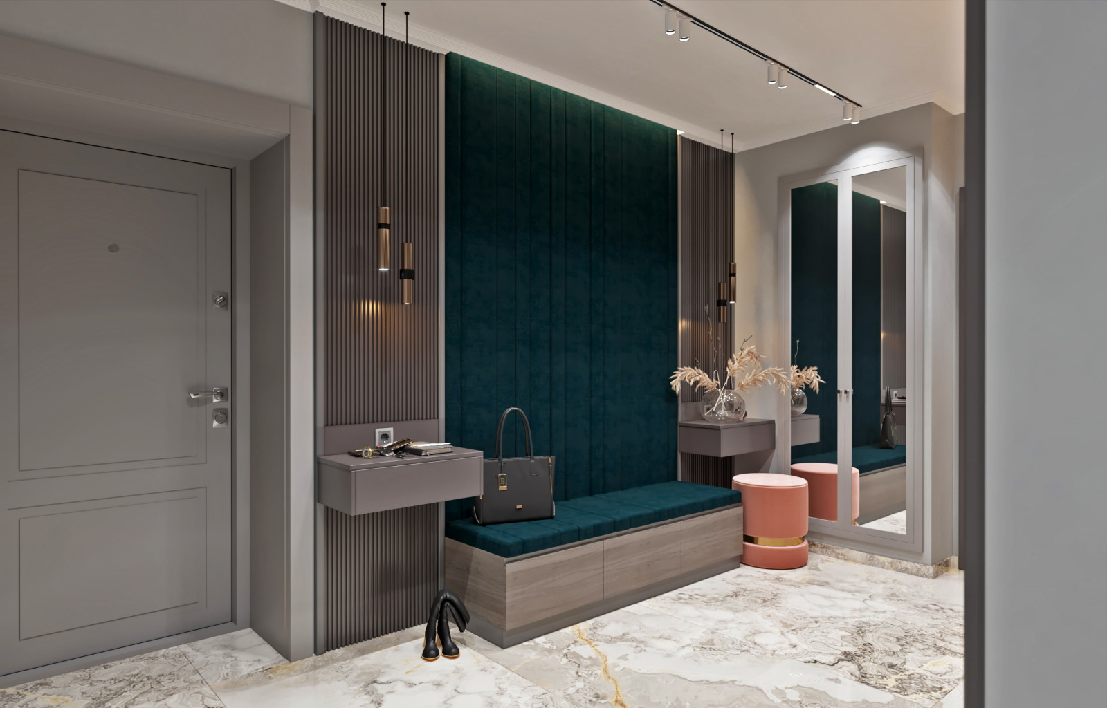 Дизайн интерьера квартиры. 168 кв.м. Soft contrasts.