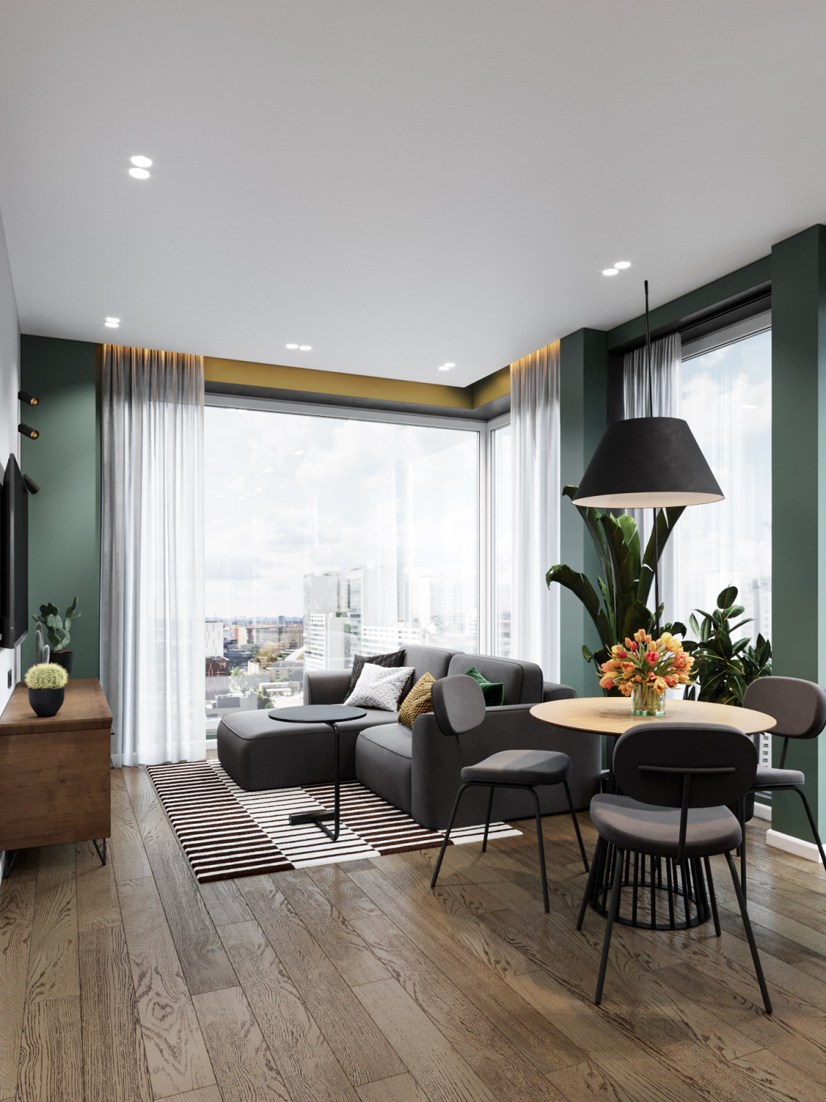 Квартира со свободной планировкой в Москве. ЖК Play