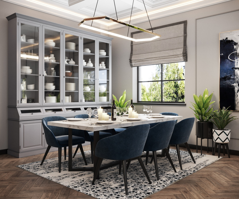 Частный дом в Санкт-Петербурге. Кухня-столовая