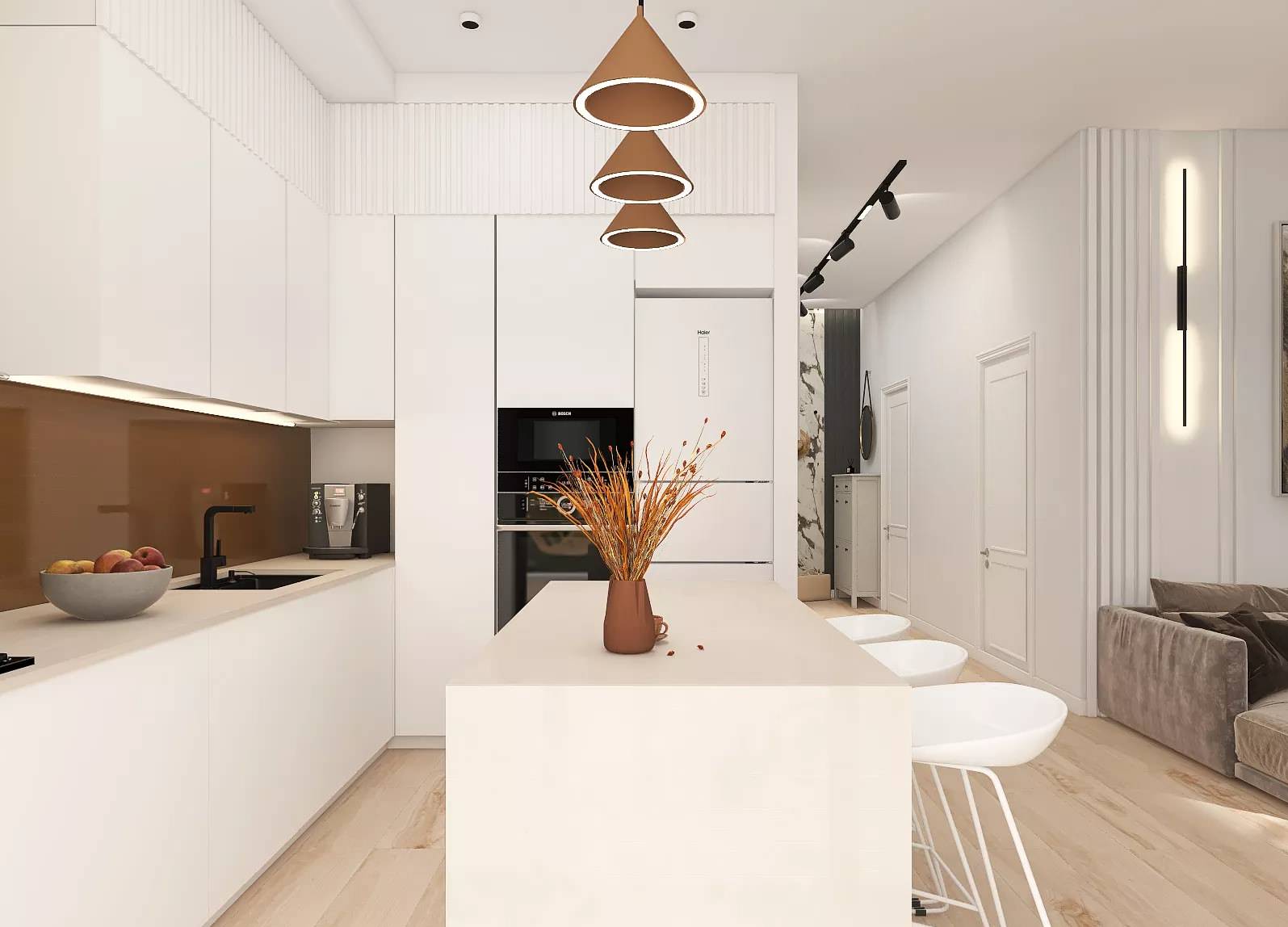 Дом в теплых тонах