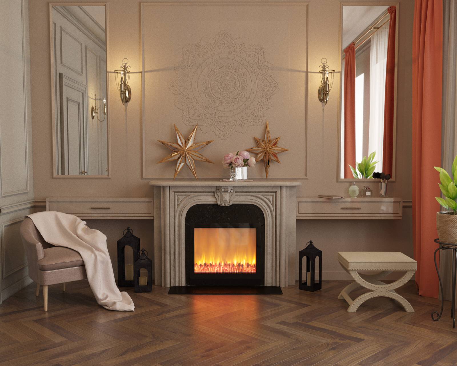 Дизайн-проект загородного коттеджа