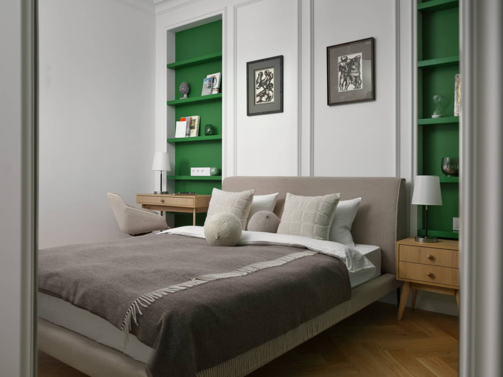 Дизайн и ремонт квартиры в Пречистенском переулке — Зелёный лейтмотив