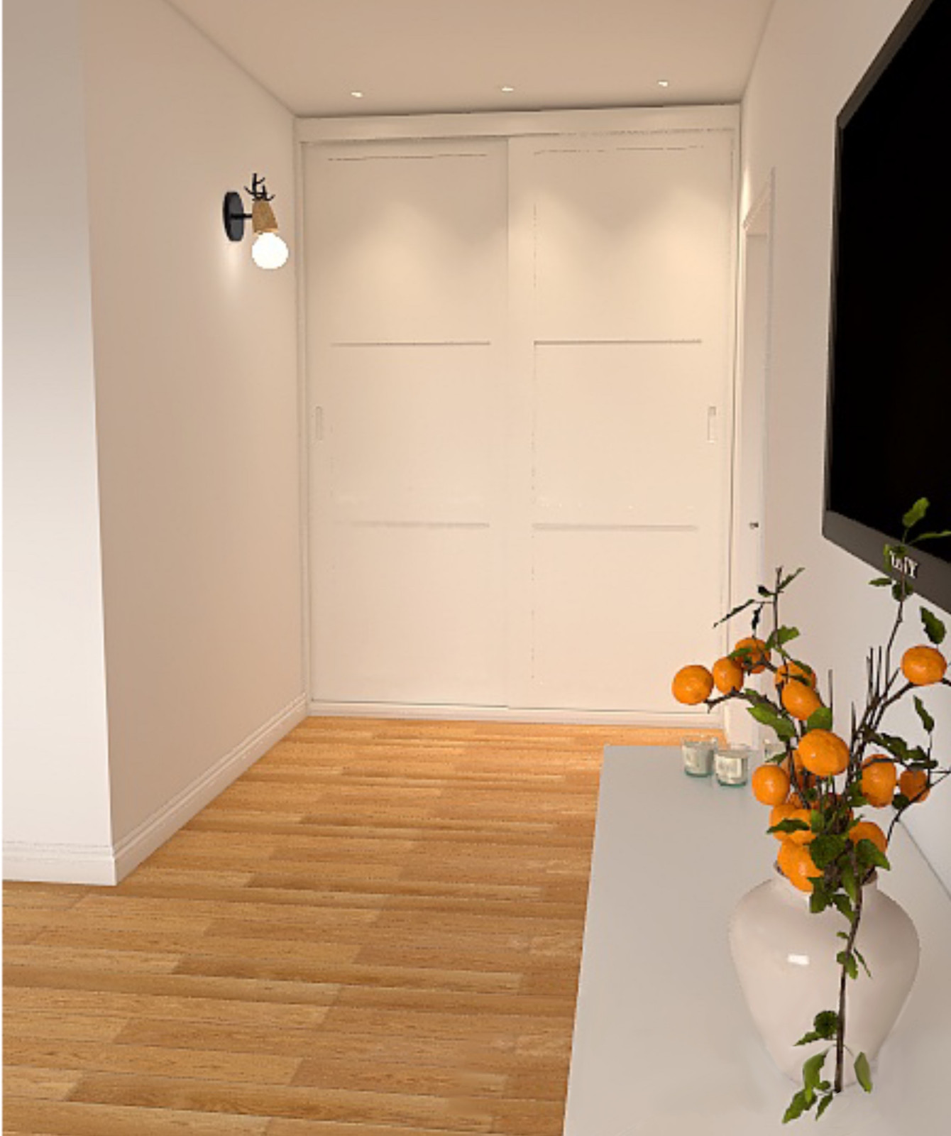 Двухкомнатная квартира в скандинавском стиле