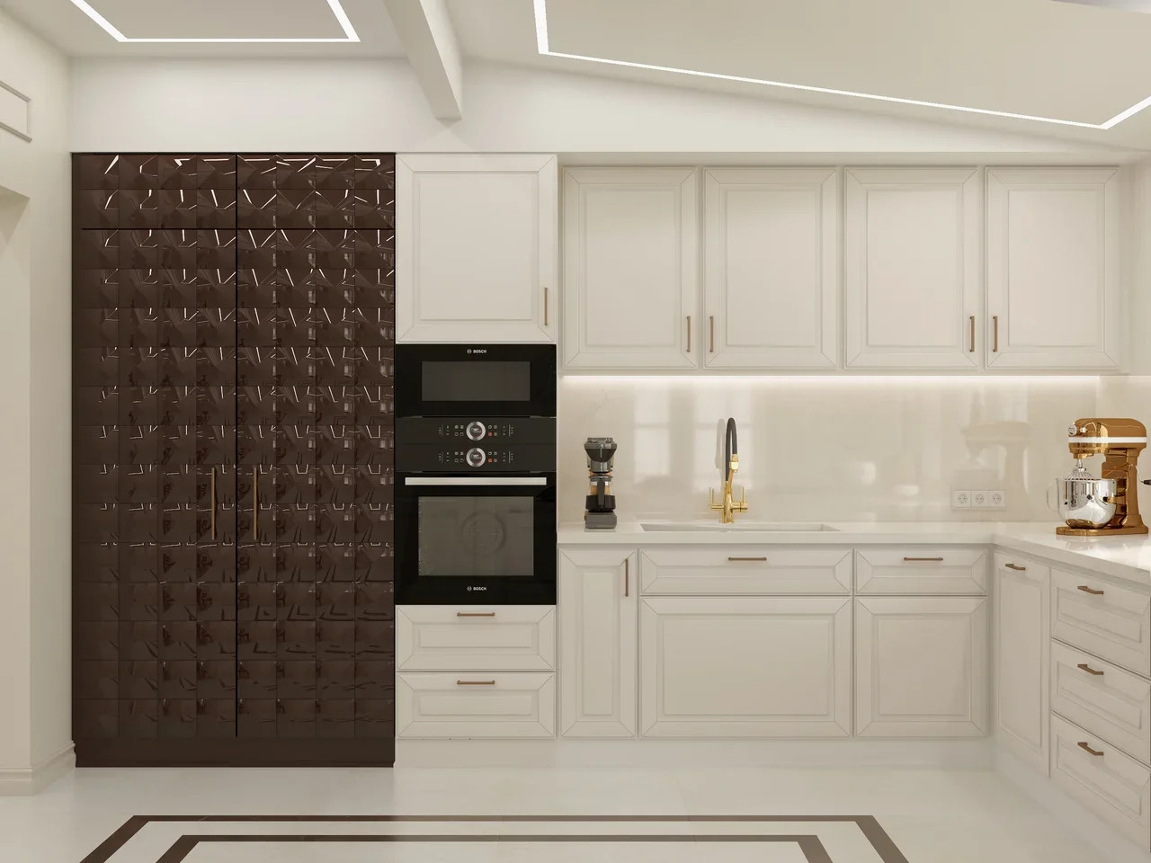 Частный дом, дизайн-проект неоклассика