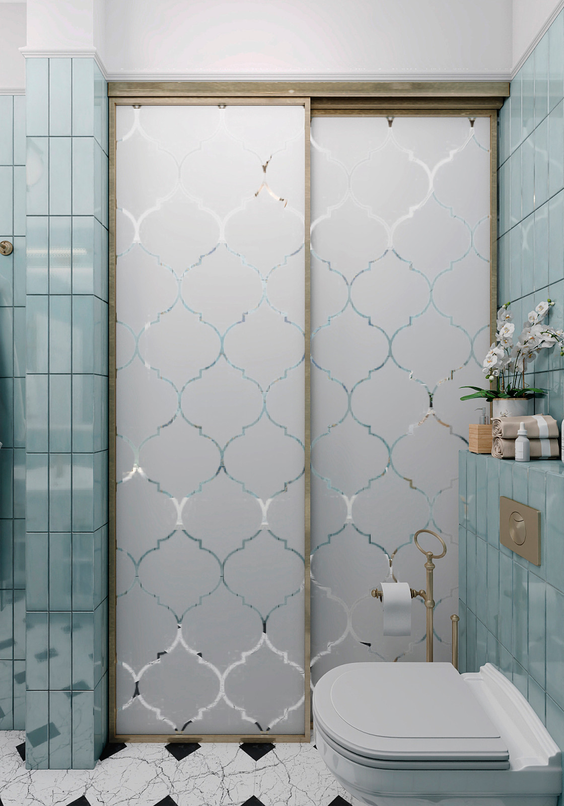 Утонченный проект с использованием разных стилей для семьи с двумя детьми