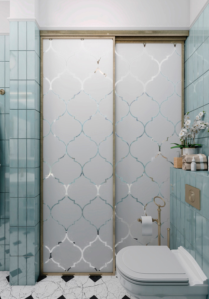 Утонченный проект с использованием разных стилей для семьи с двумя детьми