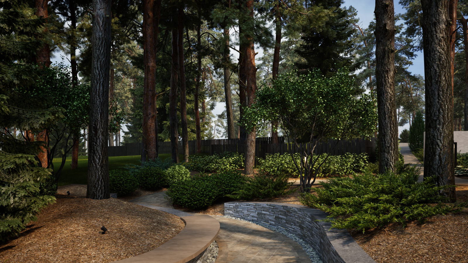 Лесной сад в поселке Урман