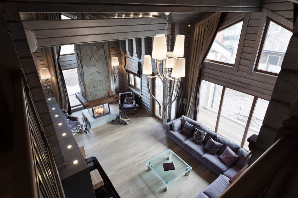 Обложка проекта: Открытый камин в доме