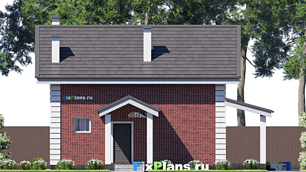 Проект дома с мансардой 10х11 м S111м2 F-17342