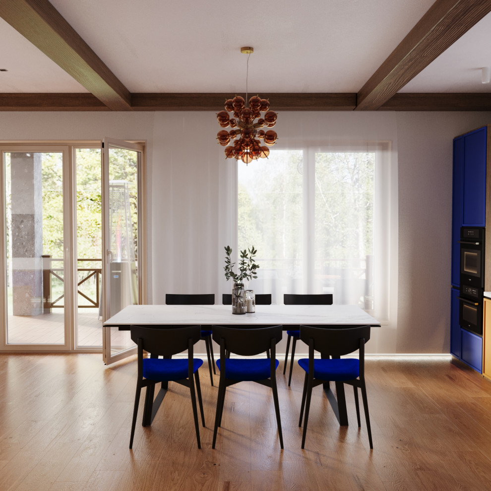 Дизайн 2х этажного дома в стиле эклектика