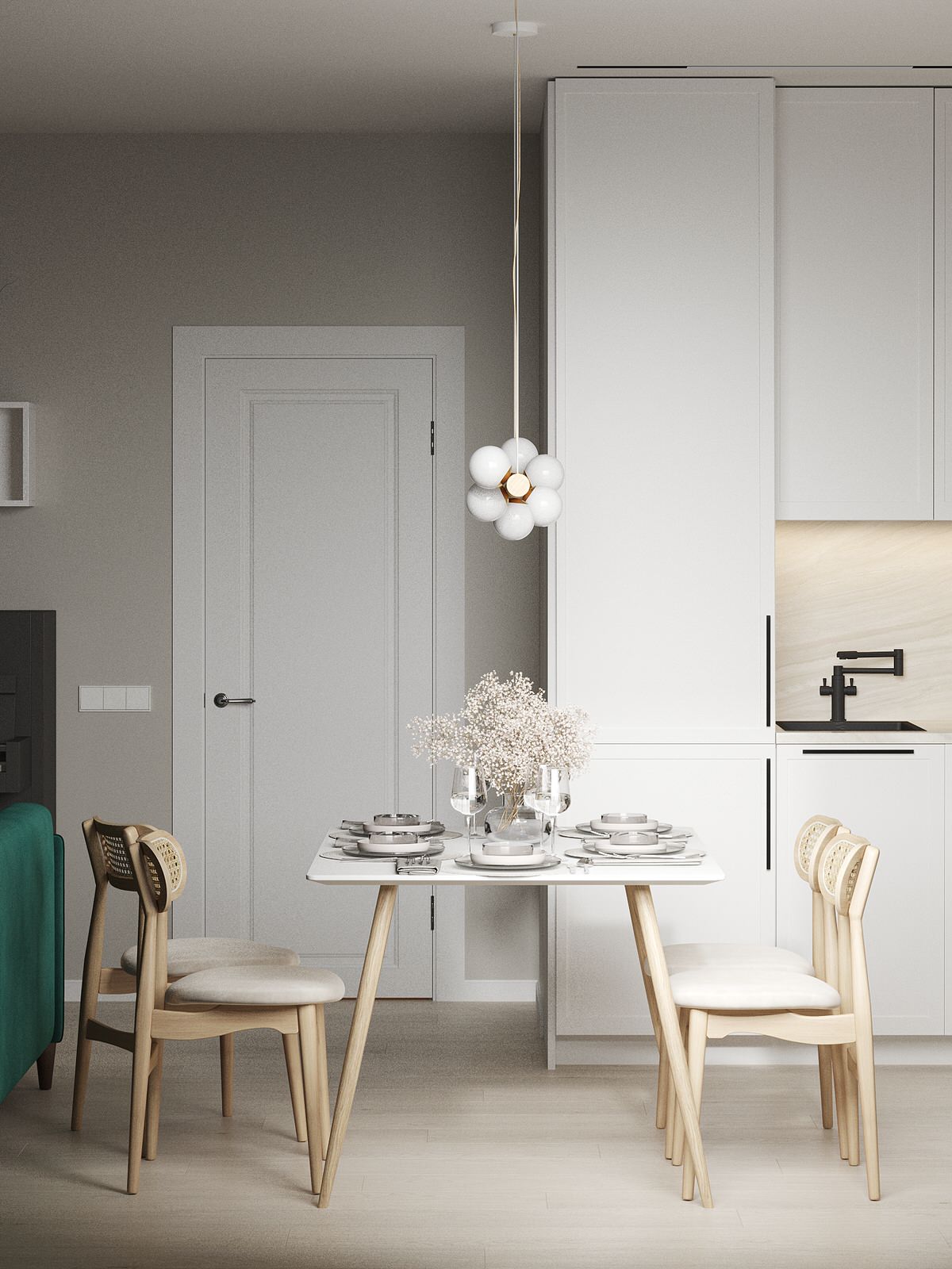 Кухня-гостиная в современном стиле