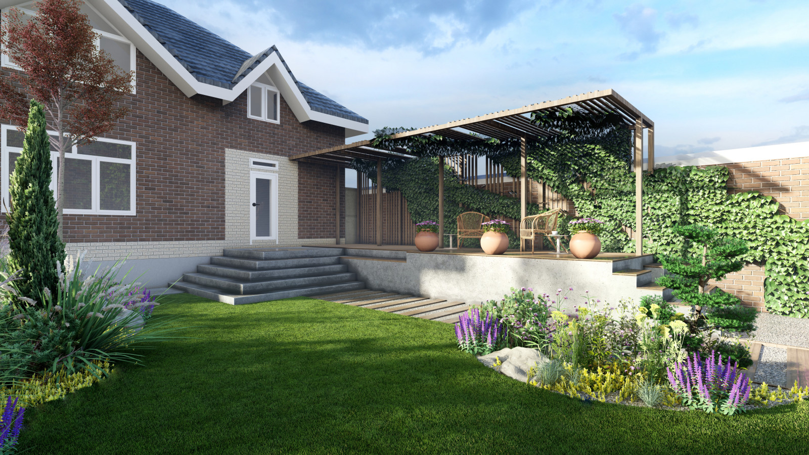 Sunny garden