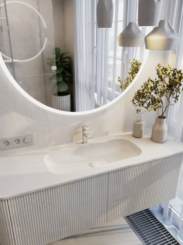 Мастер-ванная в стиле минимализм