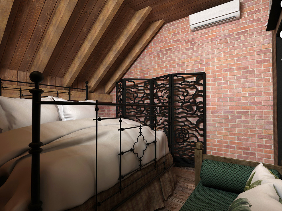 Дерево и кирпич: природный дизайн