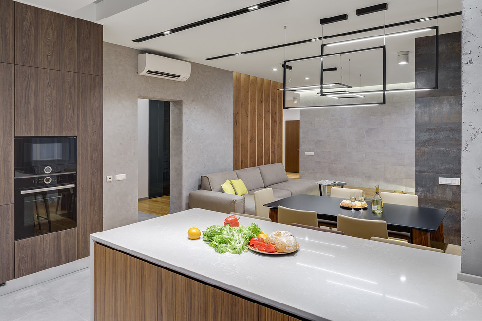 Продуманный дизайн небольшой кухни