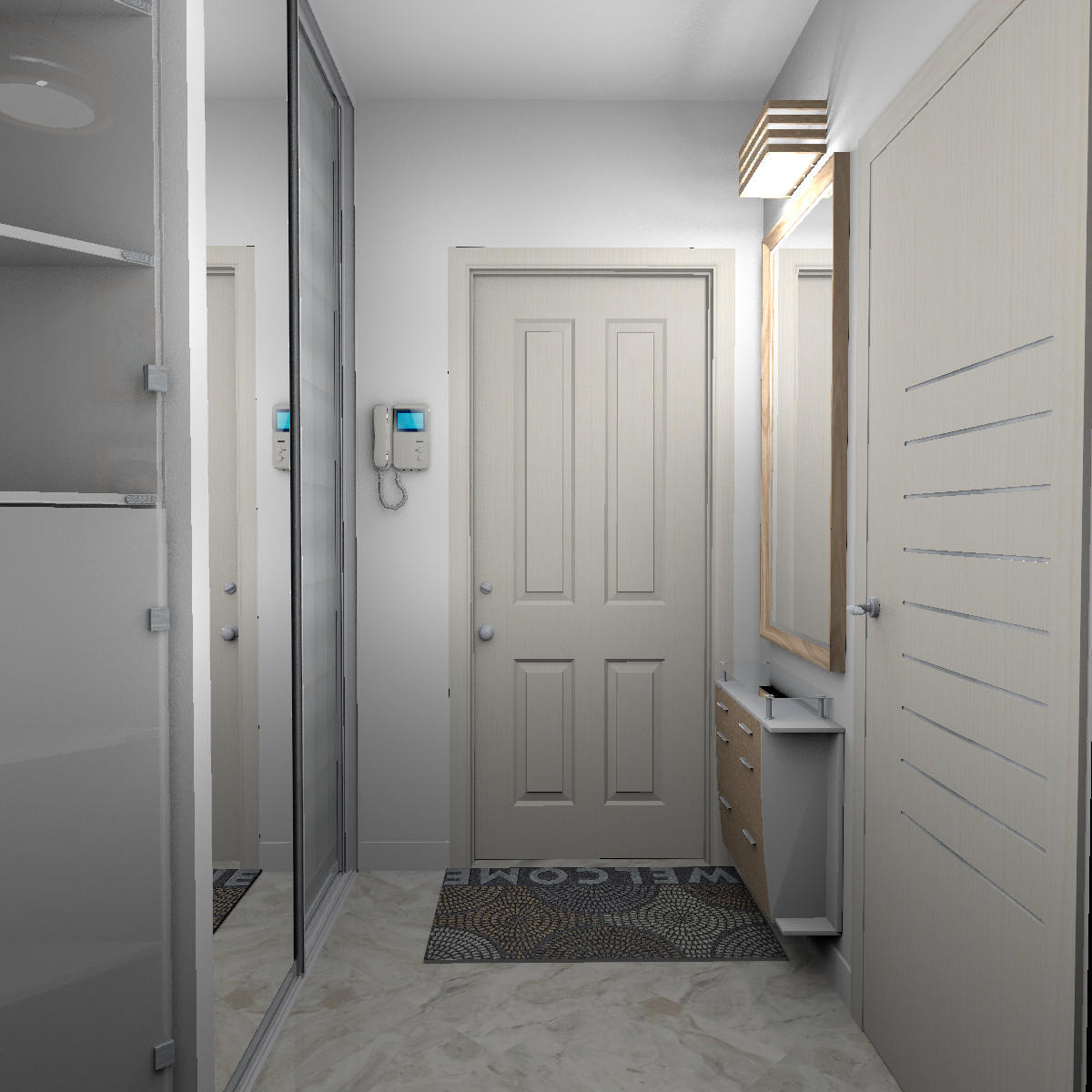 Перепланировка однокомнатной квартиры в Коммунарке для мамы с сыном