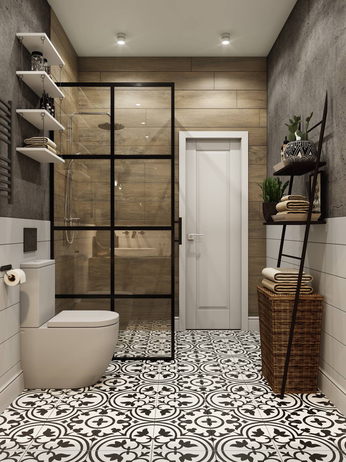 Дом в пудровых тонах