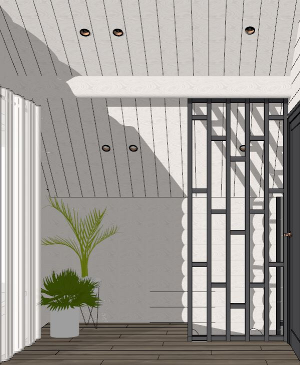 Визуализация частного дома из бруса в ДНТ "Лакипарк"