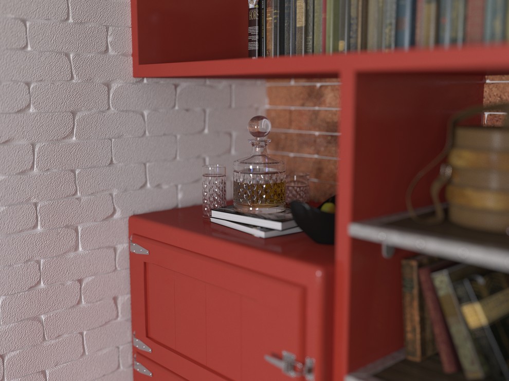 Спальня лофт