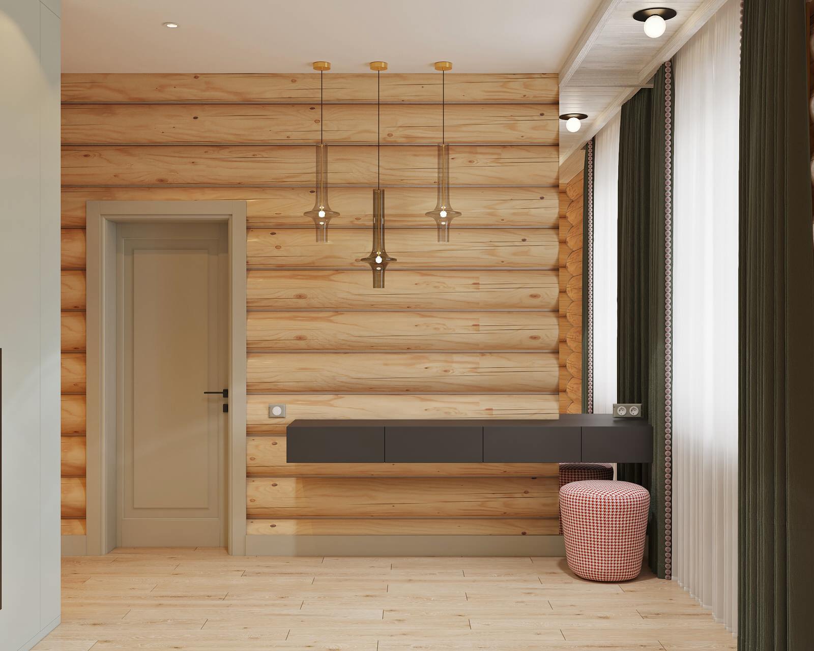 Дизайн проект дома из рубленного бревна