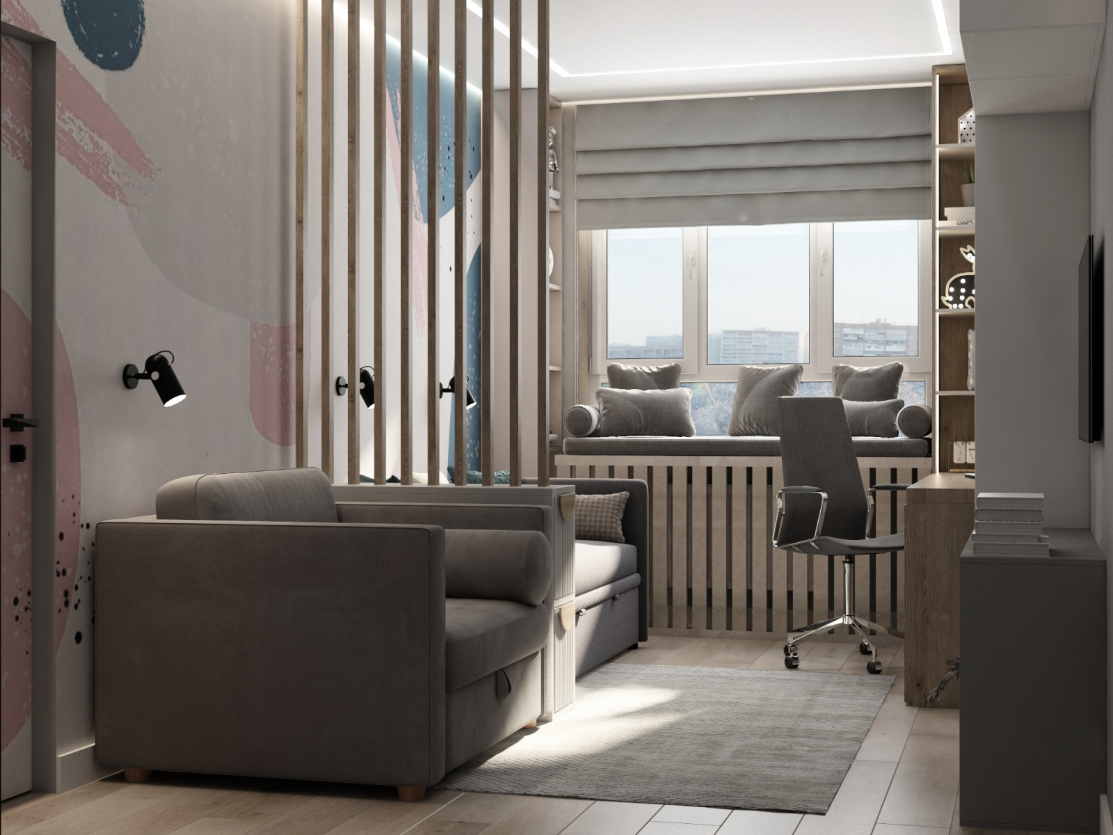 Дизайн-проект квартиры 50 кв.м. Хабаровск