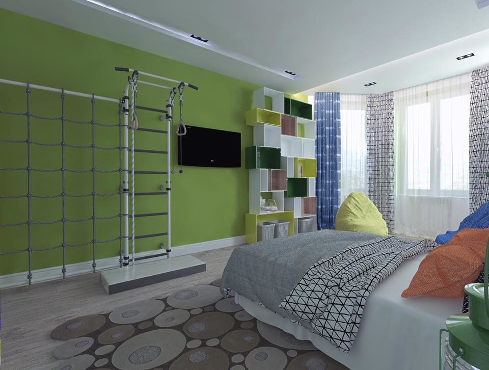 Детская с жирафом.