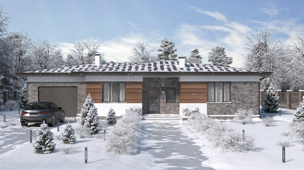 Обложка проекта: Проект одноэтажного дома|150 м2|Липецкая обл.