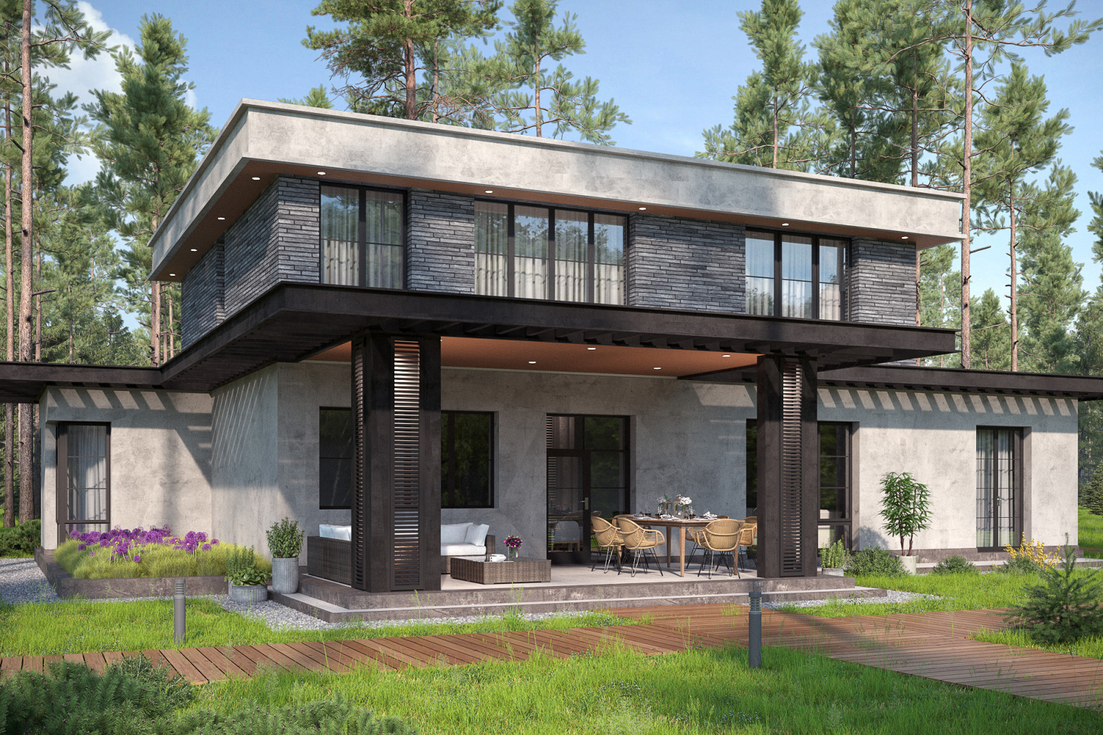 Обложка проекта: Современный дом в Подушкино